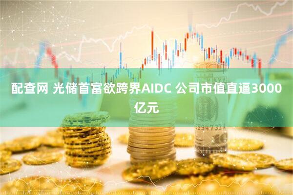 配查网 光储首富欲跨界AIDC 公司市值直逼3000亿元