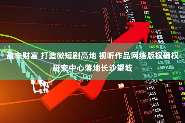 盈丰财富 打造微短剧高地 视听作品网络版权确权研究中心落地长沙望城